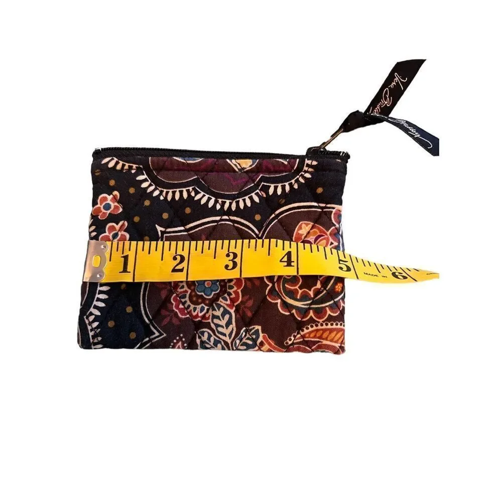 Vera Bradley Women's Multicolor Floral Wristlet Wallet Size 5” x 4” Paisley Jamb